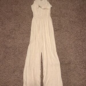 Women's Cream Jumpsuit